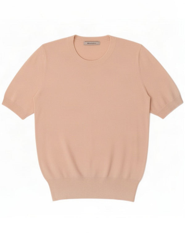 Zara Womens Short Sleeve Blouse Top UK 10 Small Pink