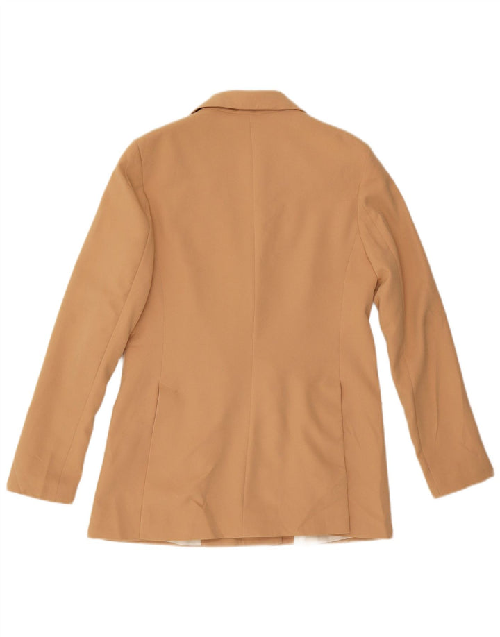 Oasis Zweireihiger Blazer für Damen, UK 10, Größe S, Beige, Polyester