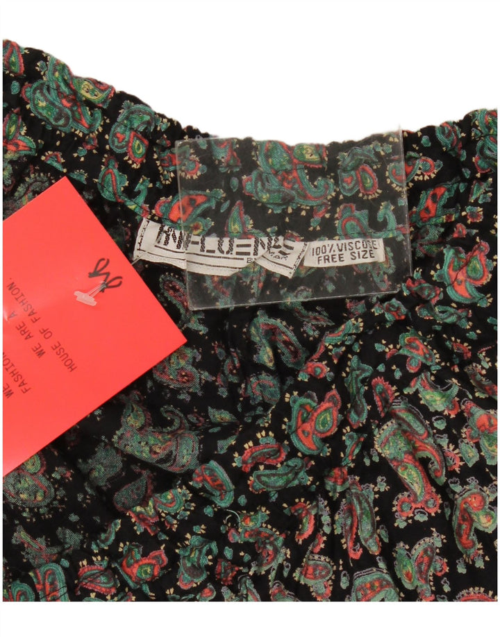 Vintage Womens Harem Trousers One Size W36 L28 Multicoloured Paisley