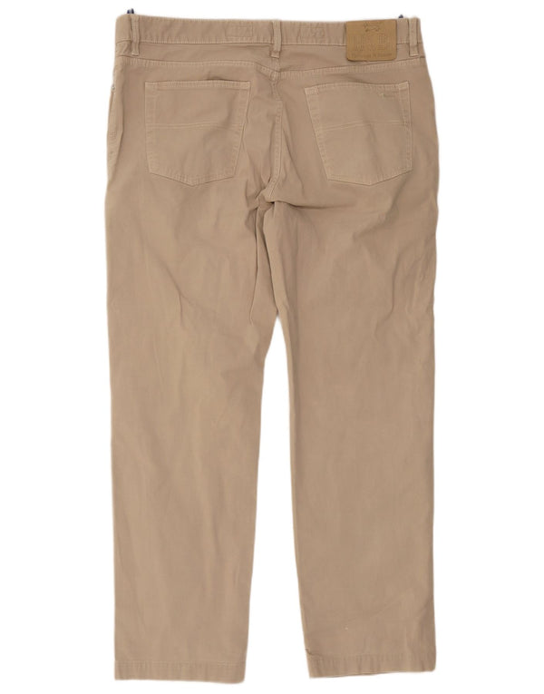 Harmont & Blaine Mens Straight Casual Trousers W40 L30 Beige