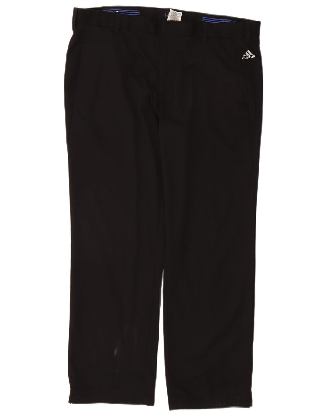 Pantaloni chino dritti da uomo Adidas W38 L29 poliestere nero