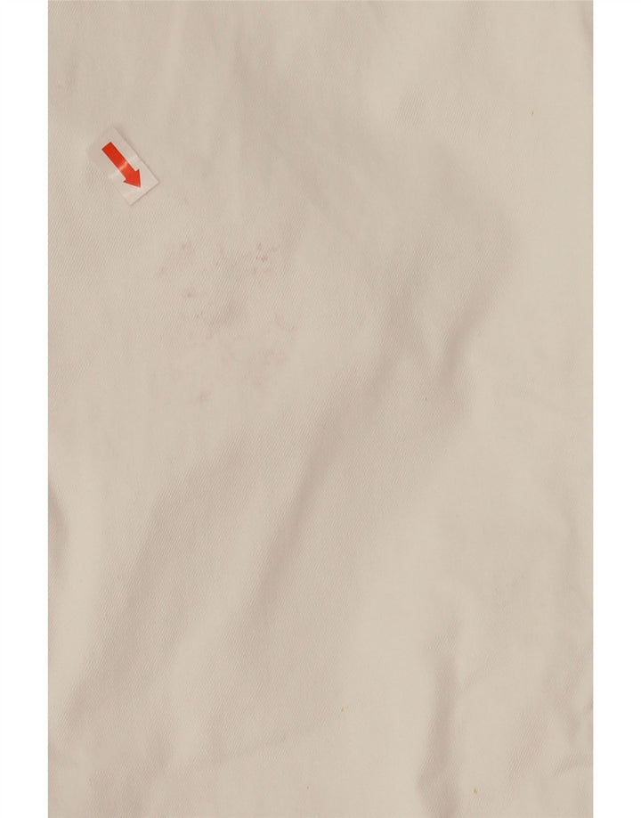 FAY Womens Straight Cropped Trousers W31 L25 White Cotton Vintage Fay and Second-Hand Fay from Messina Hembry 