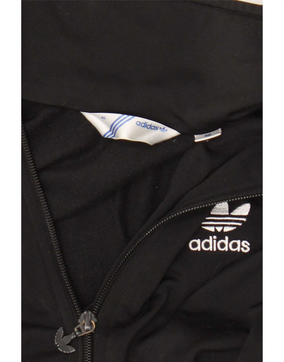 Giacca da ginnastica grafica da donna Adidas IT 40 piccola nera
