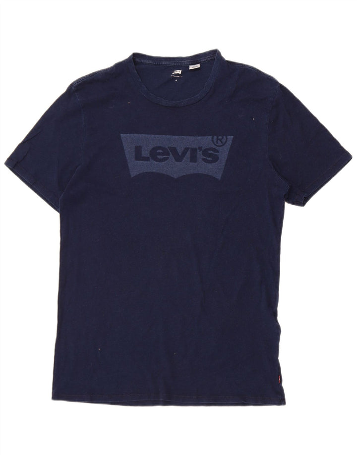 T-shirt grafica da uomo Levi's Top in cotone blu navy medio