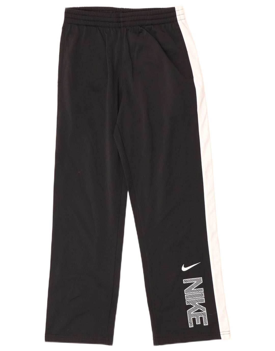 Pantaloni da tuta grafica Nike da ragazzo 10-11 anni blocco colore nero medio