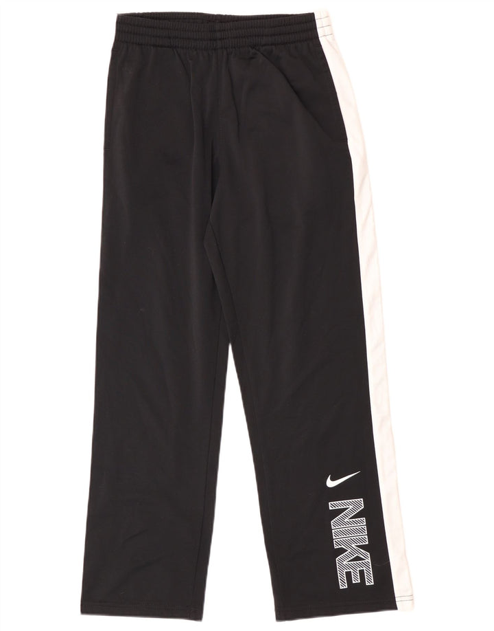 Pantaloni da tuta grafica Nike da ragazzo 10-11 anni blocco colore nero medio