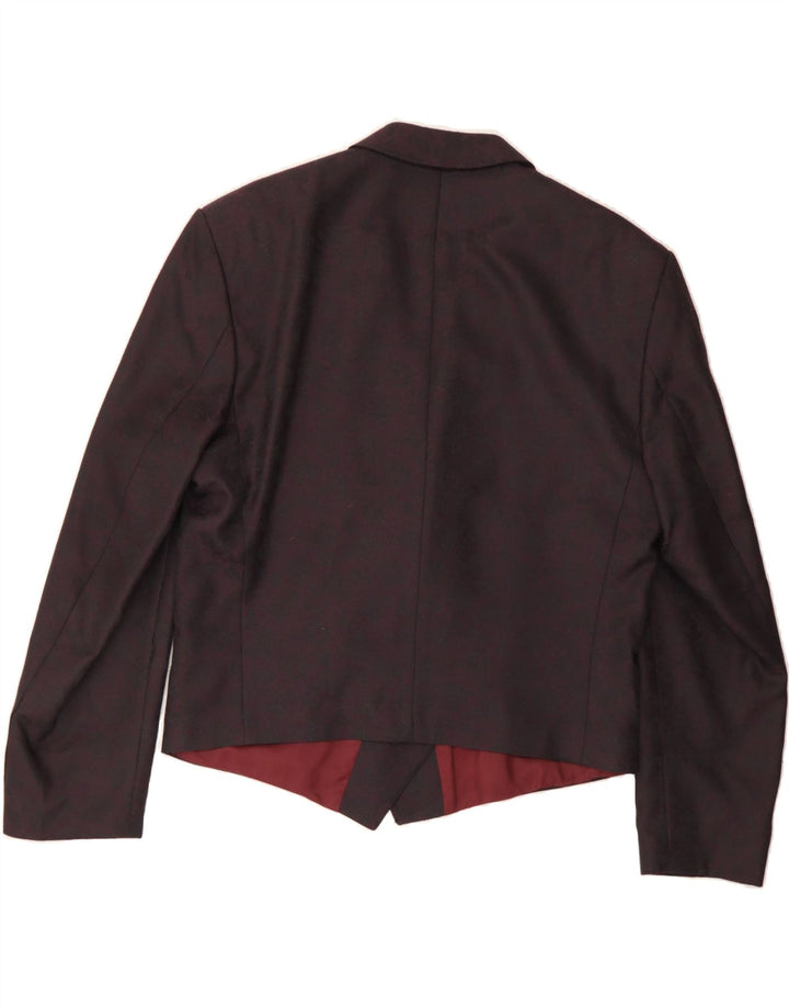 VINTAGE Womens Double Breasted Blazer Jacket IT 50 XL Burgundy Vintage Vintage and Second-Hand Vintage from Messina Hembry 