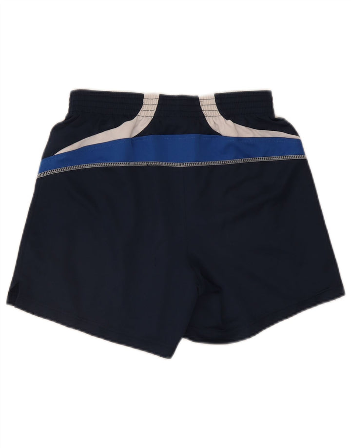 Pantaloncini sportivi da uomo Asics piccoli in poliestere color block blu navy