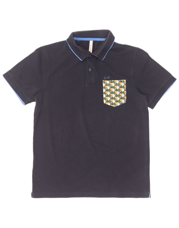 Sun68 Polo Homme Bleu Marine Moyen Coton