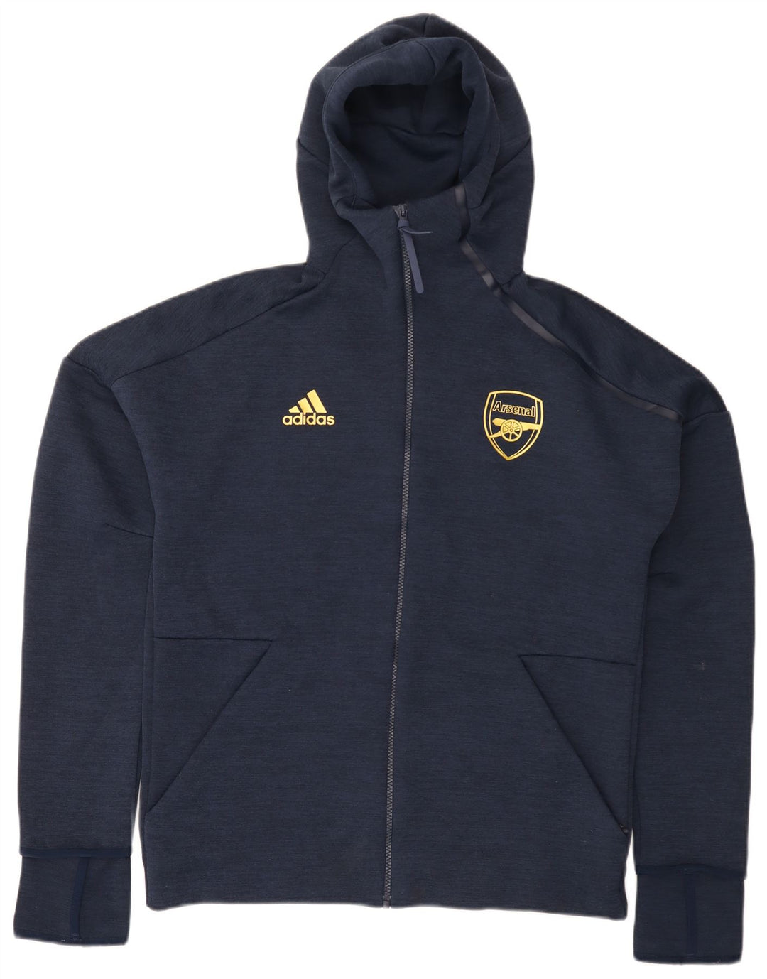Adidas Herren Arsenal Zip Hoodie Pullover Medium Marineblau Polyester
