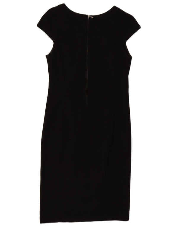 Ted Baker Damen-Etuikleid, Größe 2, klein, schwarze Viskose