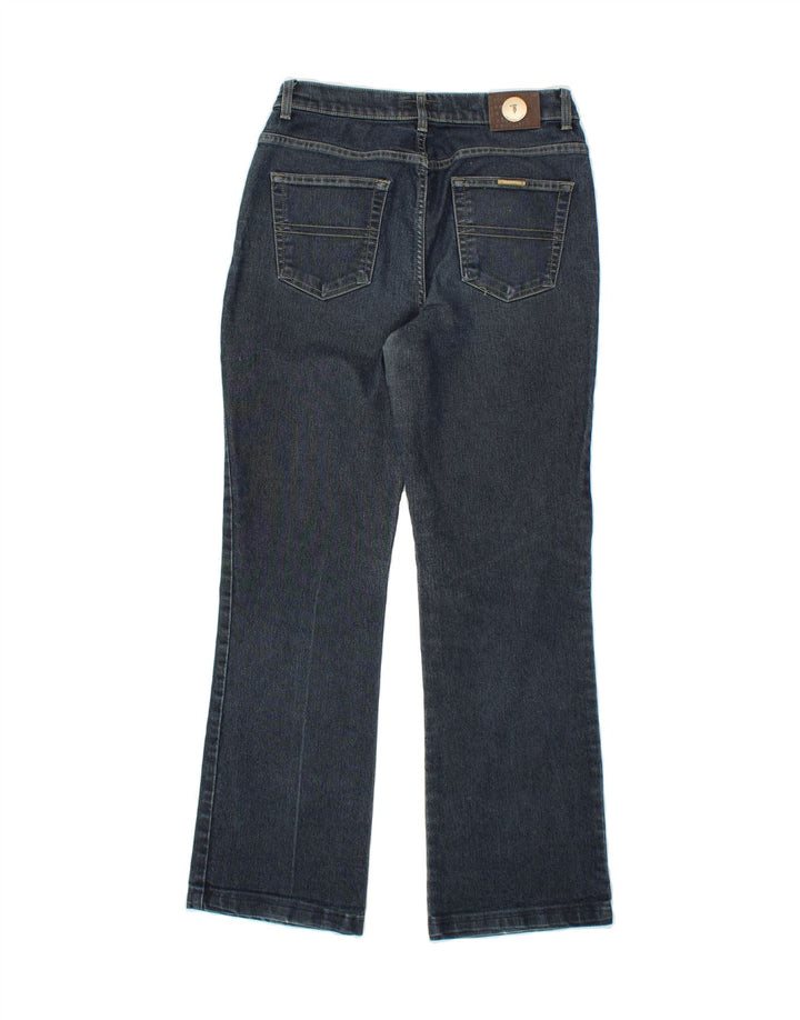TRUSSARDI Womens Straight Jeans W28 L28 Navy Blue Vintage Trussardi and Second-Hand Trussardi from Messina Hembry 