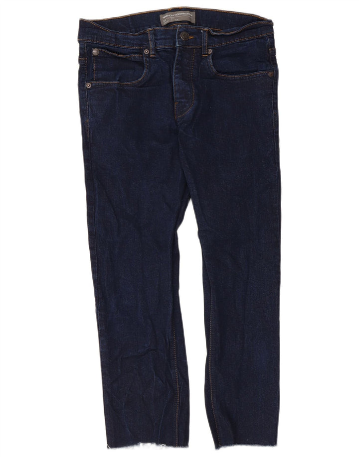 French Connection Mens Slim Jeans W32 L24 Navy Blue Cotton