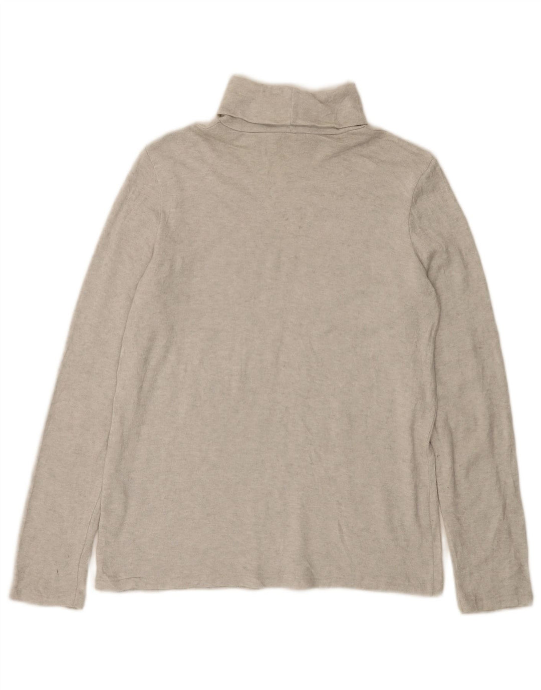 Zara Womens Top Long Sleeve UK 14 Large Grey Flecked Viscose