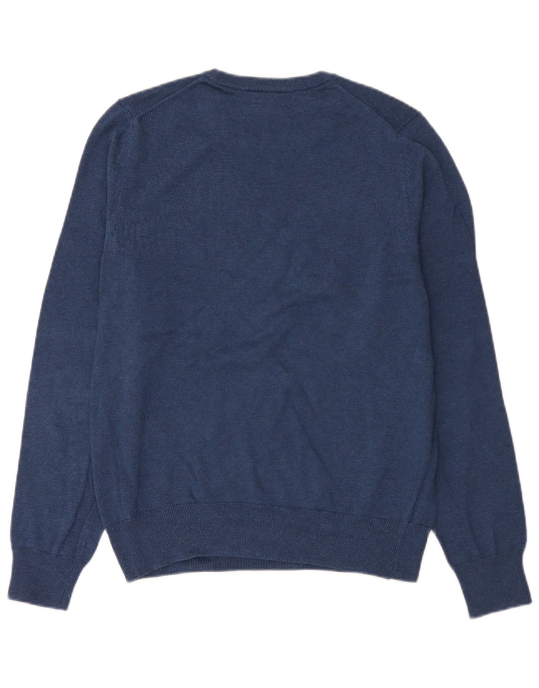 Marks & Spencer Mens Crew Neck Jumper Sweater Medium Navy Blue Cotton