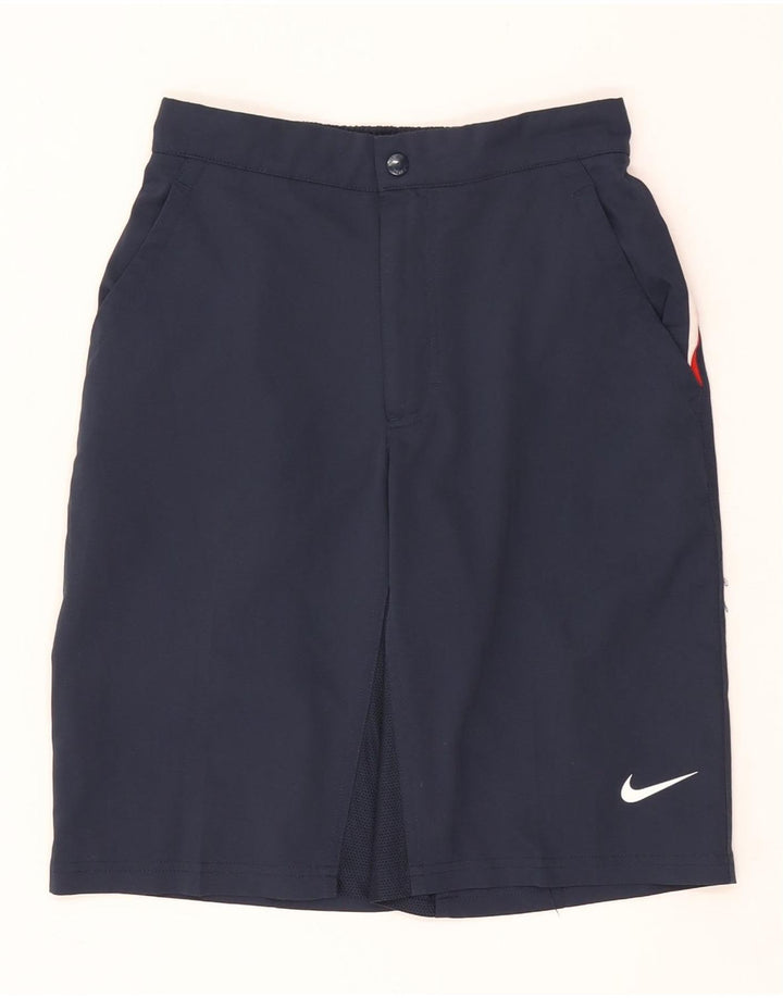 Pantaloncini chino Nike Dri Fit da donna XS W25 blu navy in poliestere
