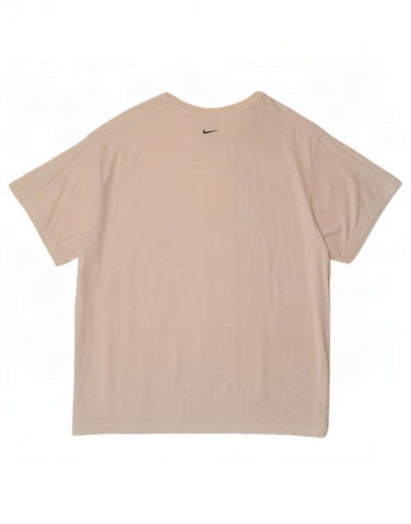 T-shirt da uomo Nike Top UK 47/48 2XL cotone bianco