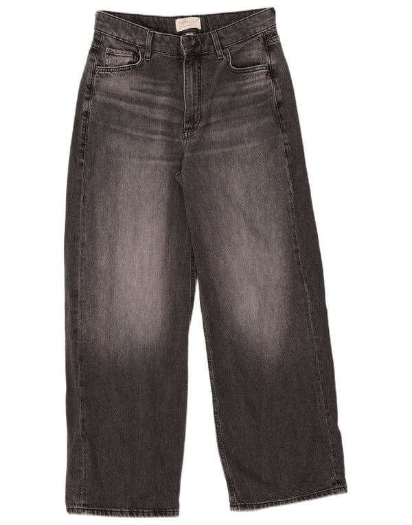 Marks & Spencer Womens Per Una Jeans med brede ben UK 10 Small W30 L29 Grå