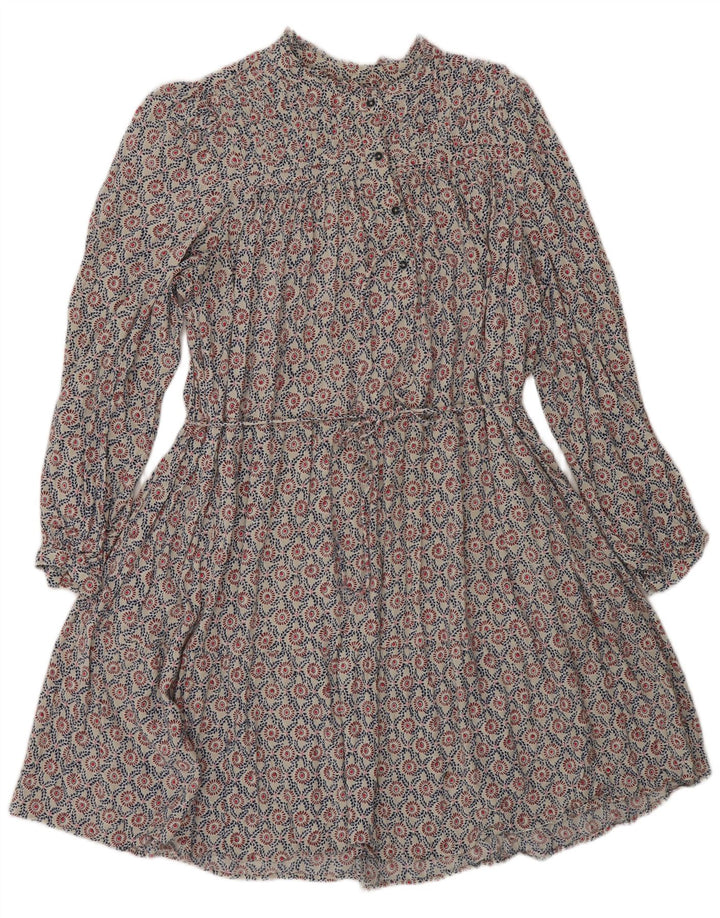 Marks & Spencer Womens Tiered Dress UK 16 Large Multicoloured Bohemian