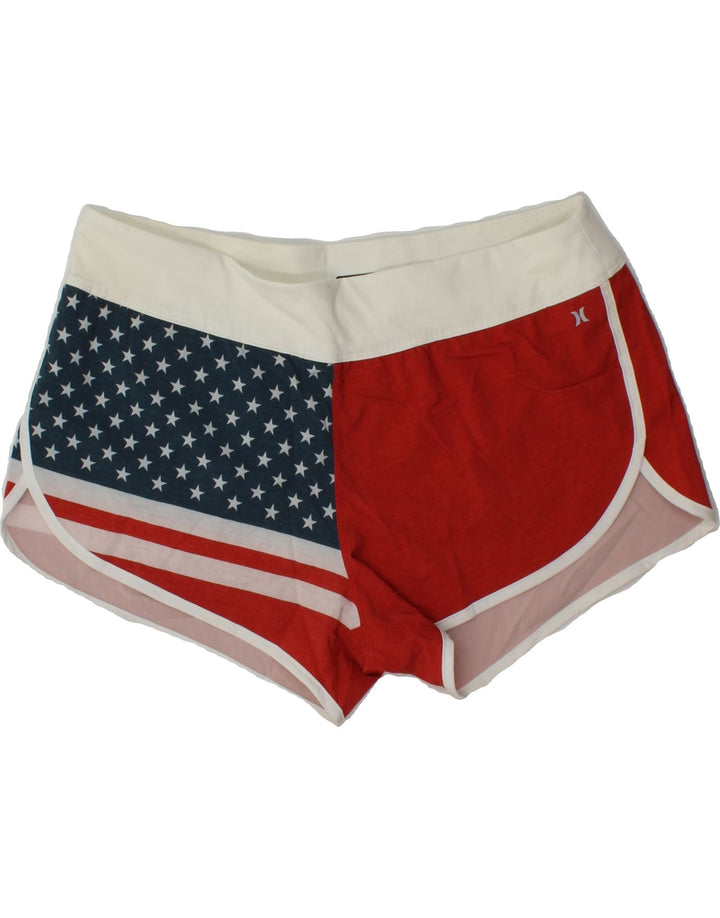 HURLEY Womens Swimwear UK 18 XL  Red Colourblock Polyester Vintage Hurley and Second-Hand Hurley from Messina Hembry 