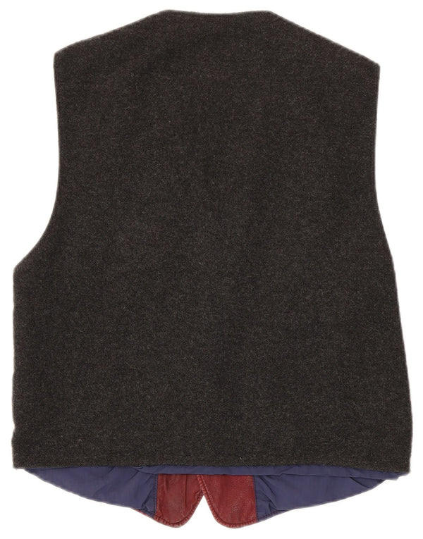 Vintage Herrenweste Medium Maroon Colourblock