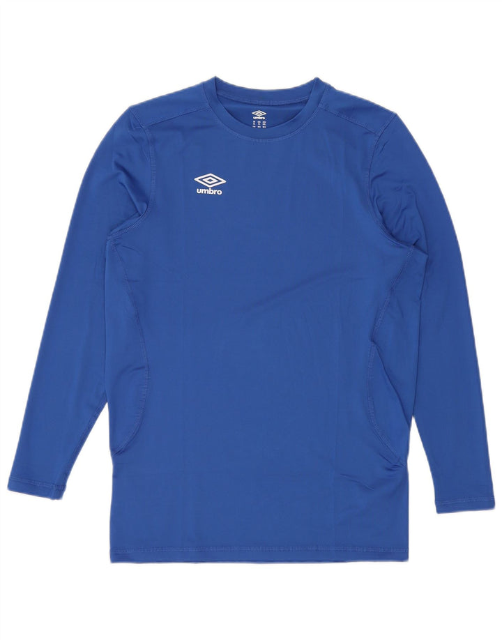 UMBRO Mens Top Long Sleeve XL Blue Polyester