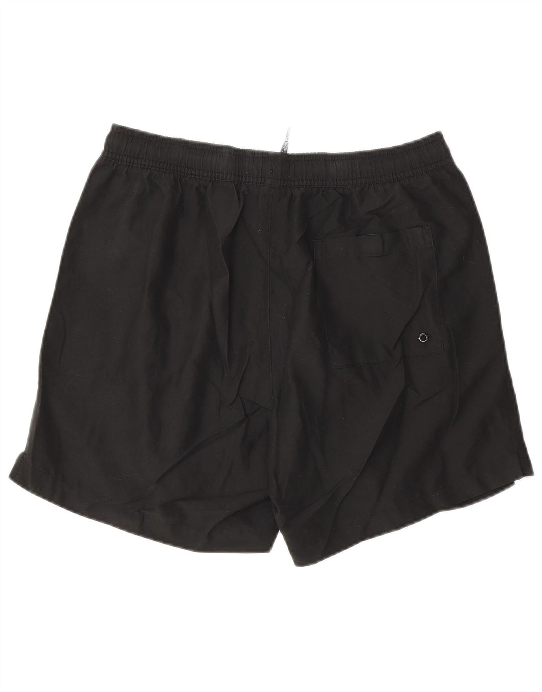 CALVIN KLEIN Mens Graphic Swimming Shorts Medium  Black Polyester