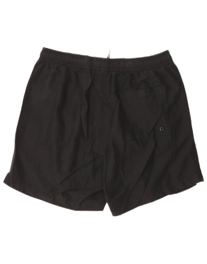 CALVIN KLEIN Mens Graphic Swimming Shorts Medium  Black Polyester