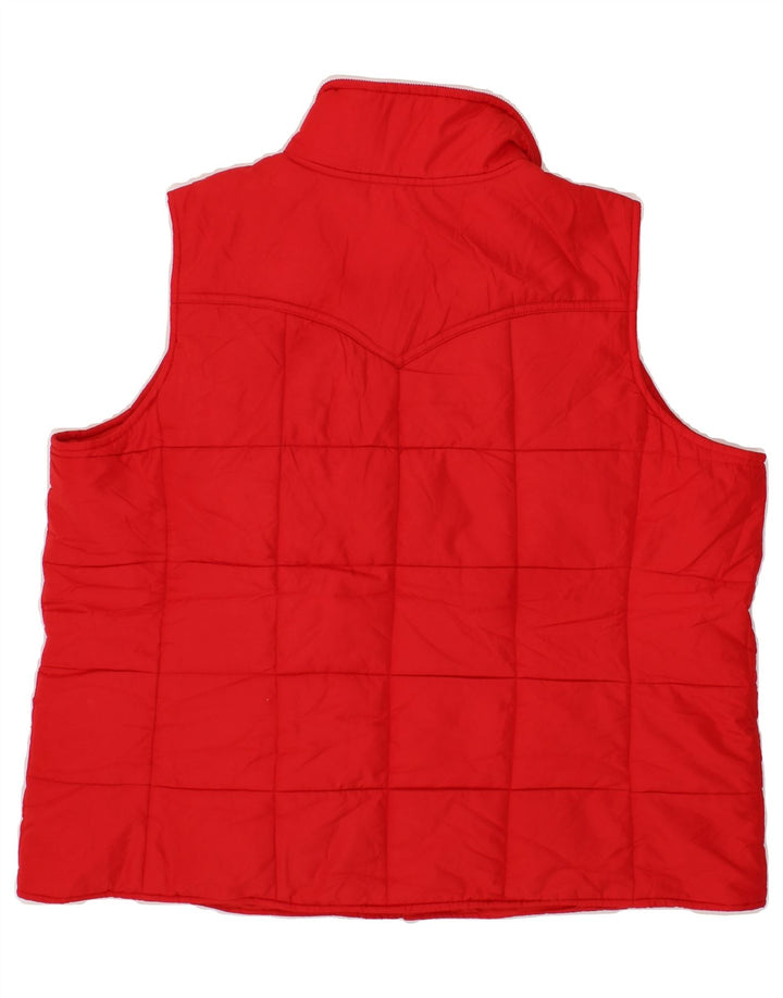 CHAPS Womens Loose Fit Padded Gilet UK 18 XL Red Polyester Vintage Chaps and Second-Hand Chaps from Messina Hembry 