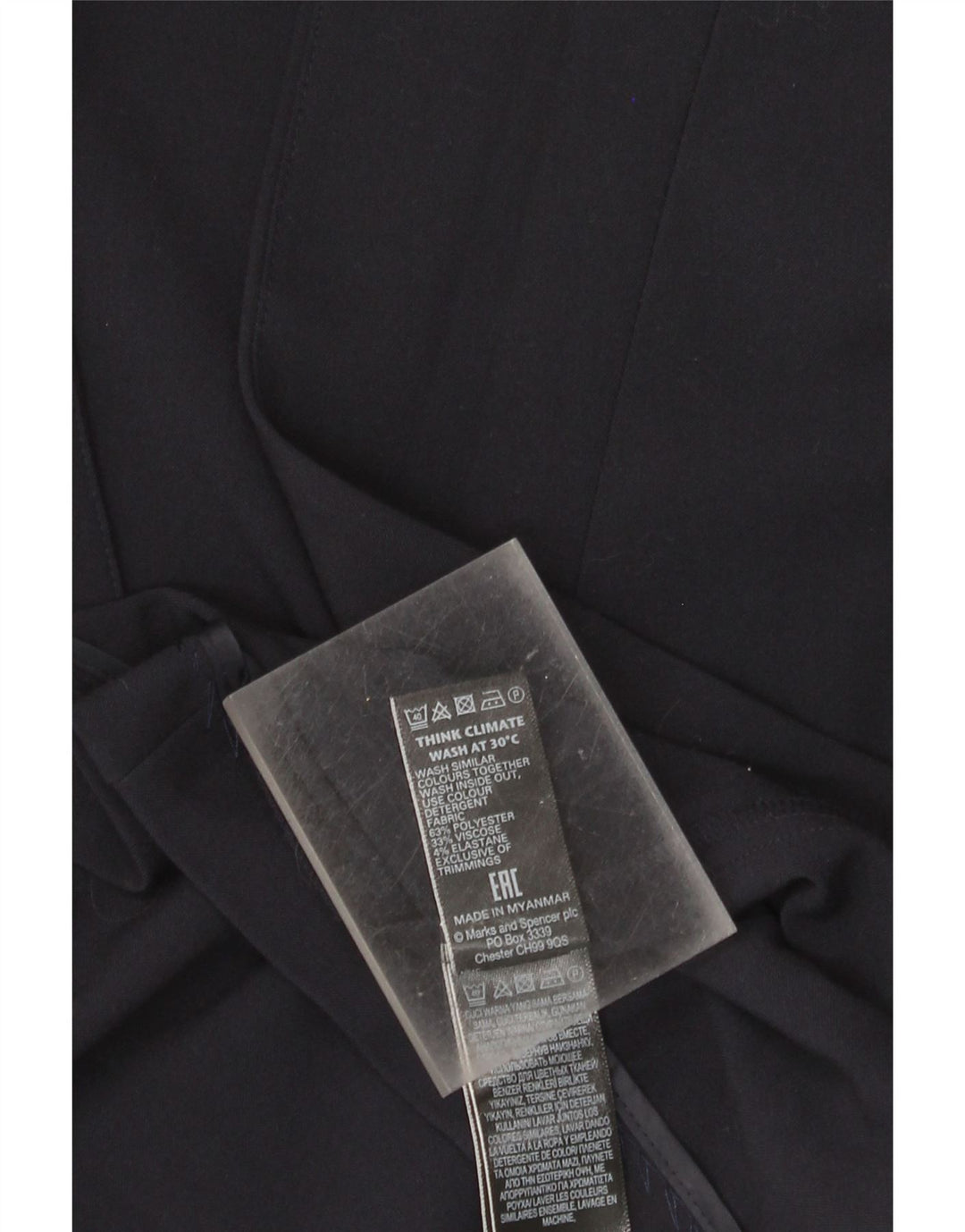 Giacca blazer aperta con maniche a 3/4 Marks & Spencer da donna UK 22 3XL Blu navy