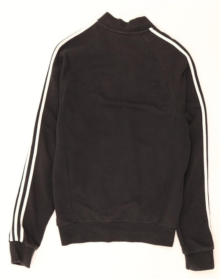 Giacca da ginnastica da uomo Adidas piccola in cotone nero