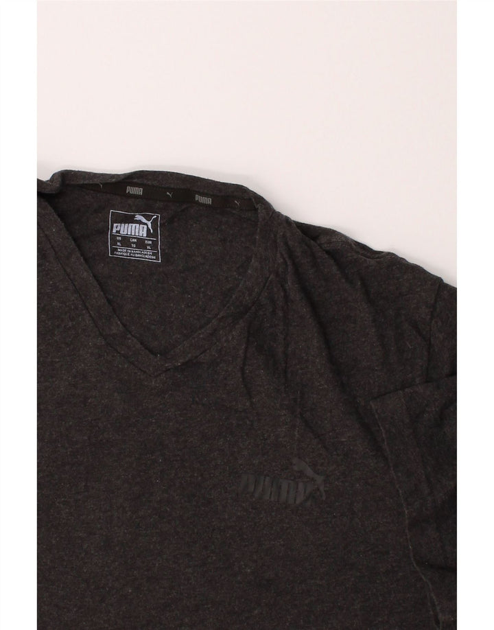 PUMA Mens T-Shirt Top XL Grey Vintage Puma and Second-Hand Puma from Messina Hembry 