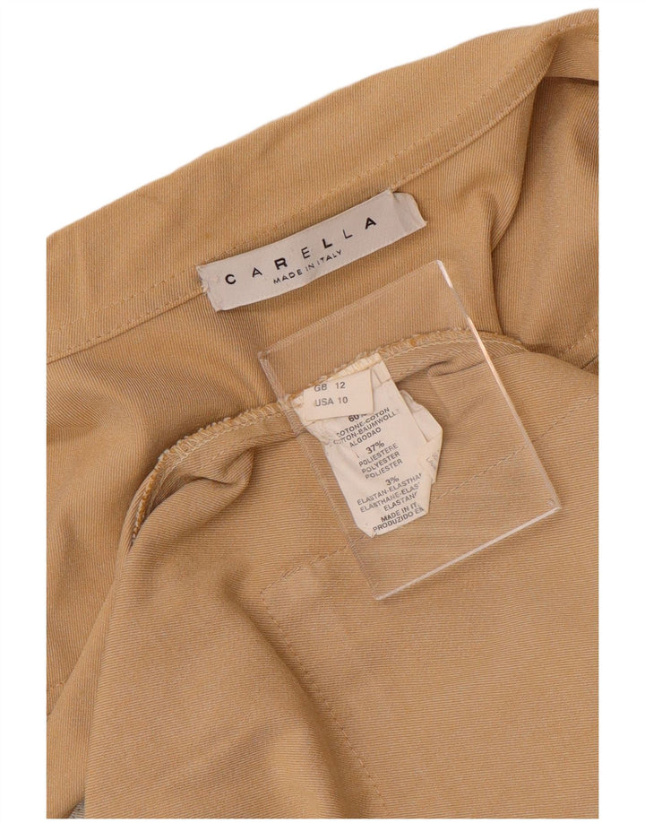 CARELLA Womens Liner Utility Jacket UK 12 Medium Beige Cotton