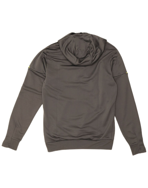 Adidas Mens Aeroready Zip Neck Hoodie Jumper XS Grey Polyester