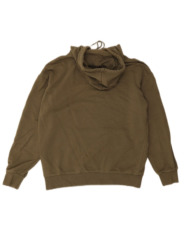 Puma Mens Hoodie Jumper Small Khaki Cotton