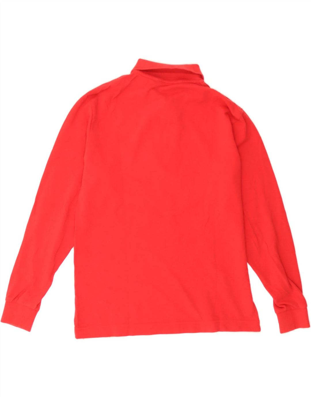 KAPPA Mens Long Sleeve Polo Shirt Small Red Cotton Vintage Kappa and Second-Hand Kappa from Messina Hembry 