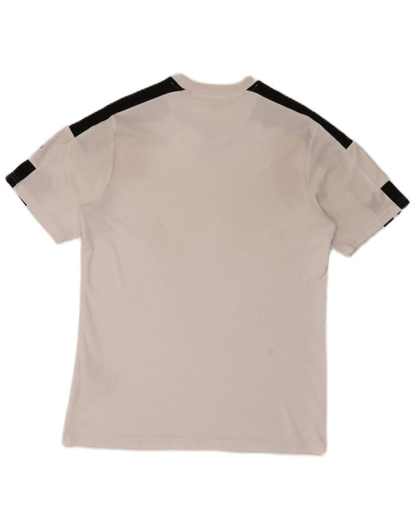 Adidas Herre Aeroready T-Shirt Top Medium White Colourblock Polyester