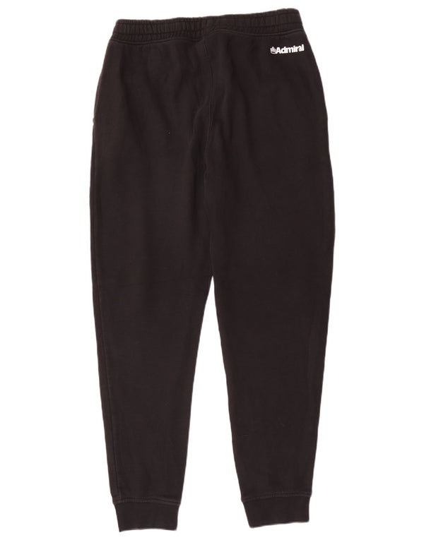 Admiral Mens Tracksuit Trousers Joggers Medium Black Cotton