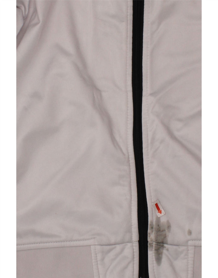 KAPPA Boys Graphic Tracksuit Top Jacket 13-14 Years White Colourblock