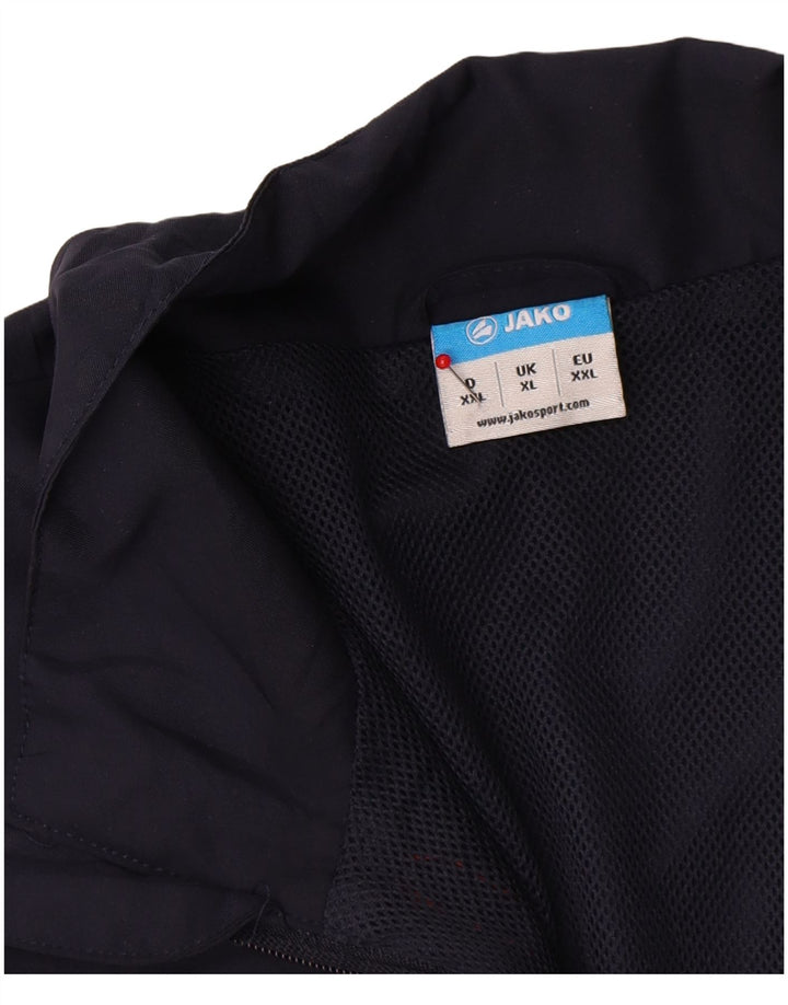 Jako Mens Tracksuit Top Jacket XL Navy Blue Colourblock Polyester