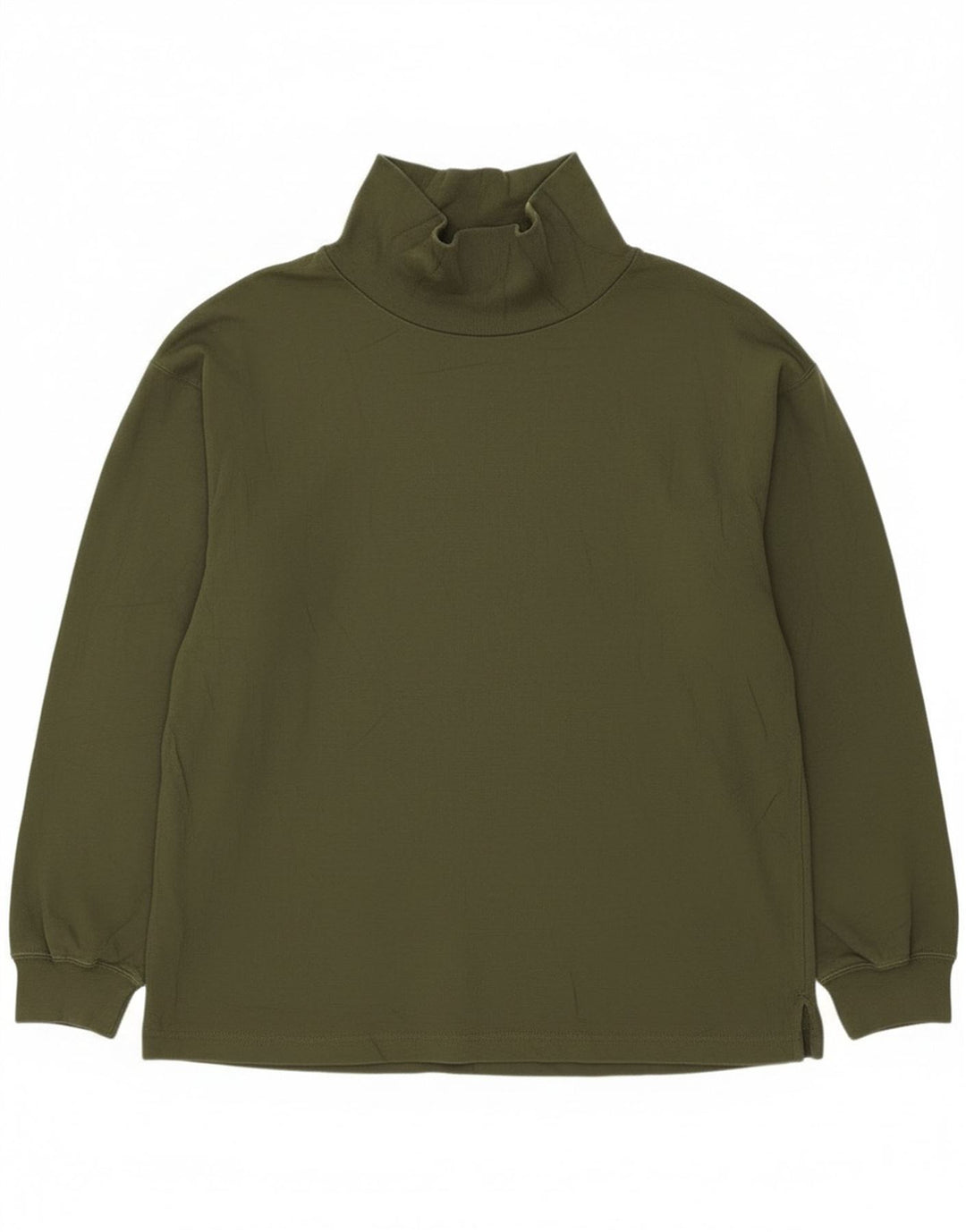 Dockers Womens Top Long Sleeve UK 14 Medium Khaki Cotton