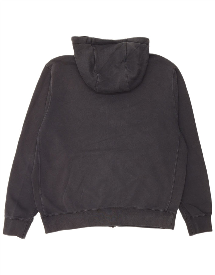 Nike Mens Zip Hoodie Sweater Large Black Cotton