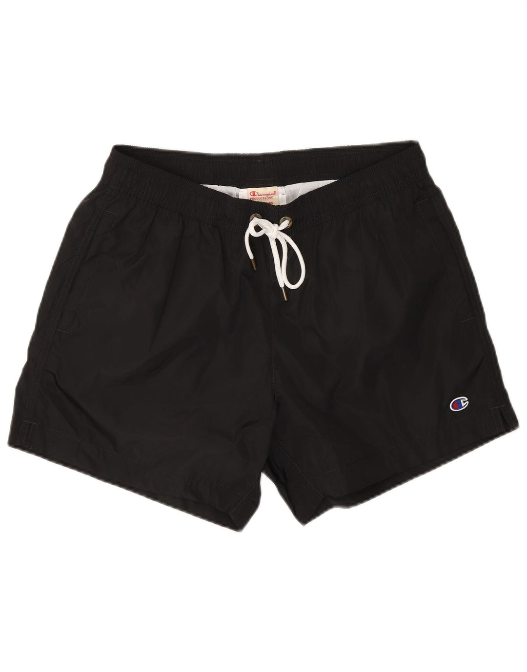 Pantaloncini da bagno da uomo Champion, poliestere nero medio