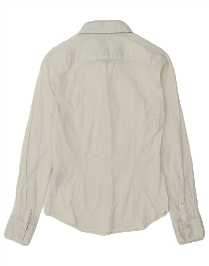 ALVIERO MARTINI Womens Shirt EU 38 Medium White Cotton Vintage ALVIERO MARTINI and Second-Hand ALVIERO MARTINI from Messina Hembry 