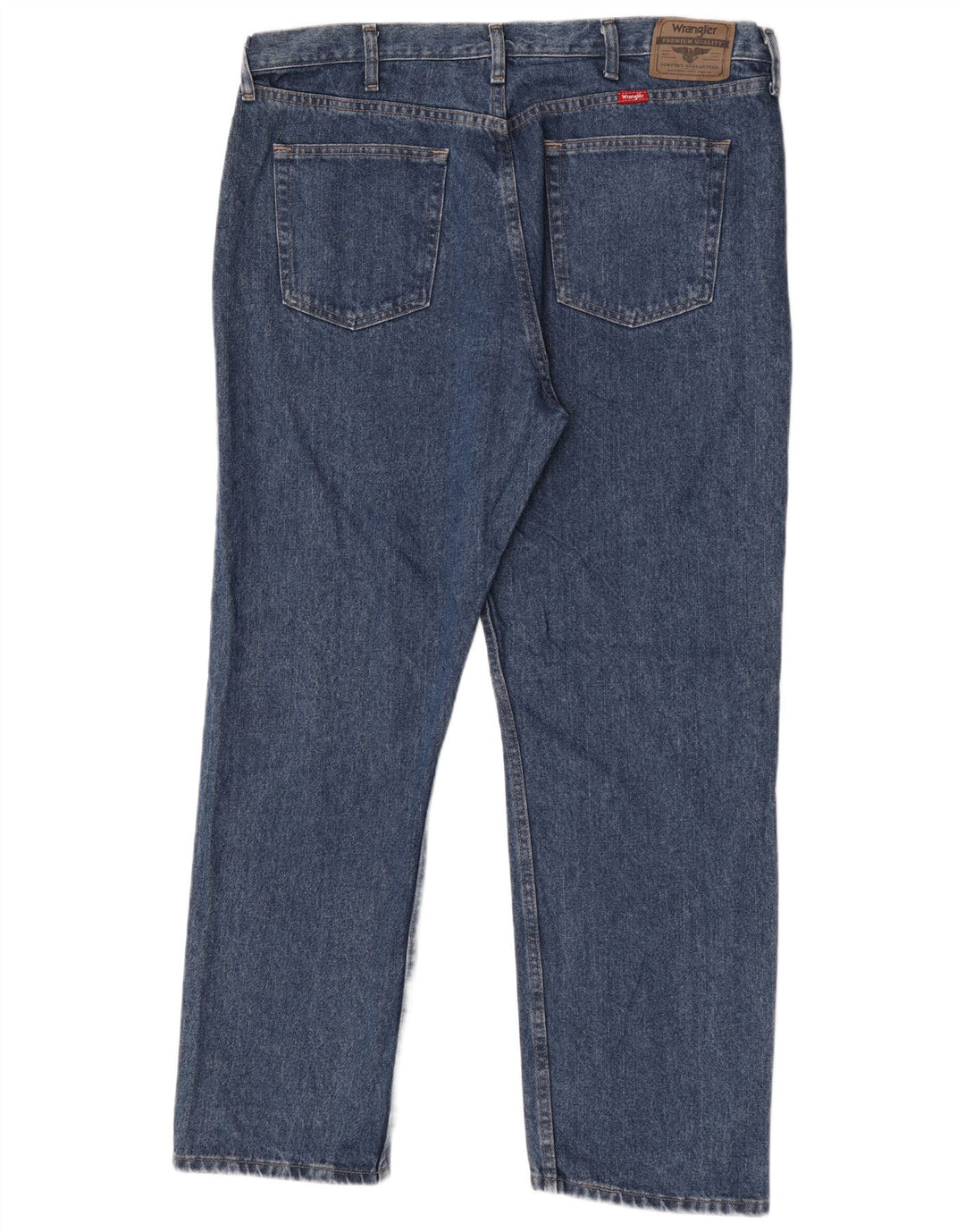 Wrangler Mens Regular Fit Straight Jeans W40 L30 Blue Cotton
