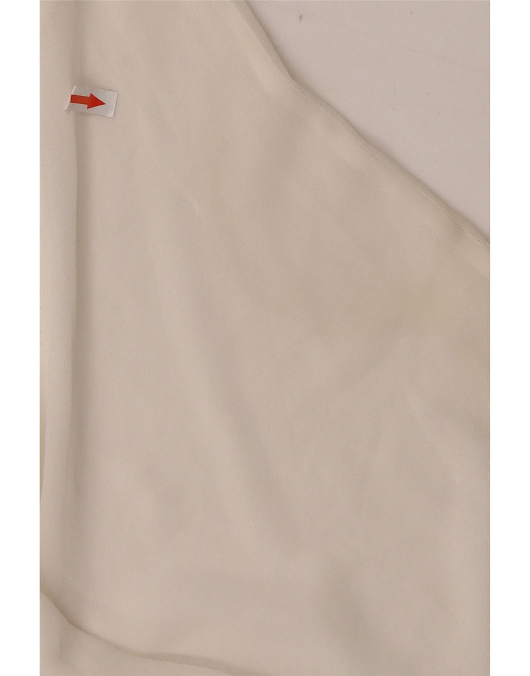 Zara Dame 3/4 ærmet bluse Top UK 14 Medium White Polyester