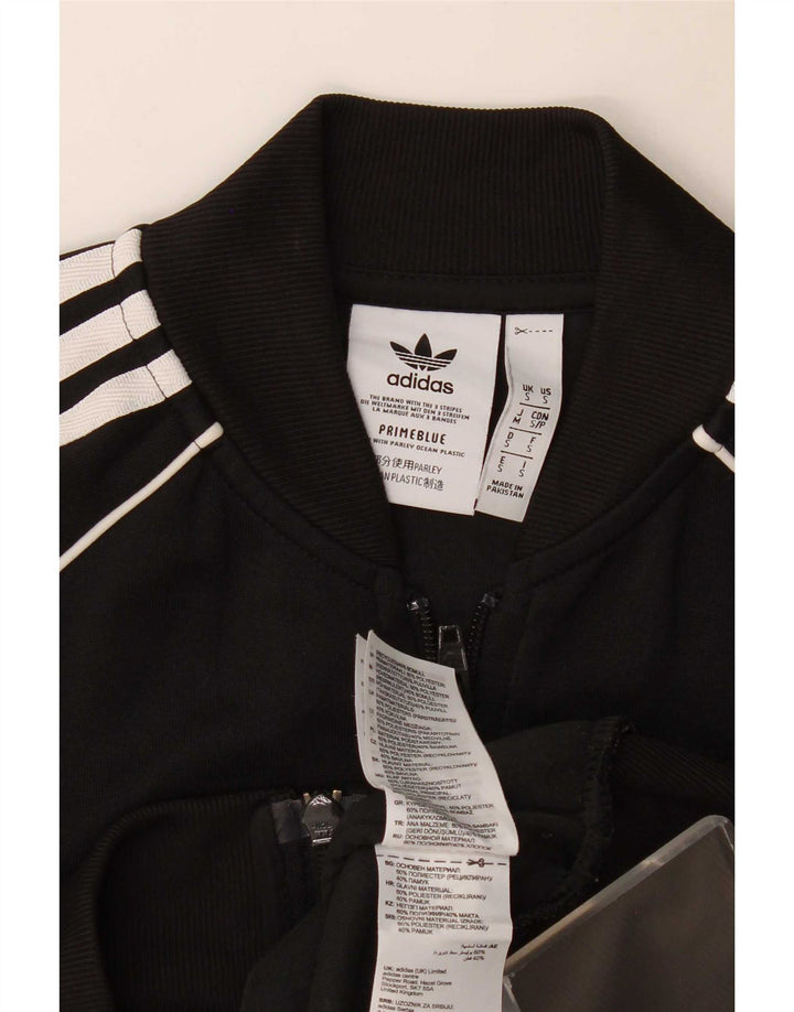 Adidas Herren Prime Blue Trainingsanzug Top Jacke Small Schwarz Polyester
