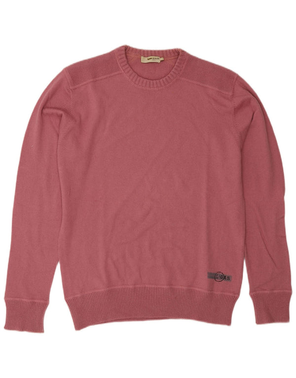 Maglione maglione girocollo da uomo Gas grande lana rosa