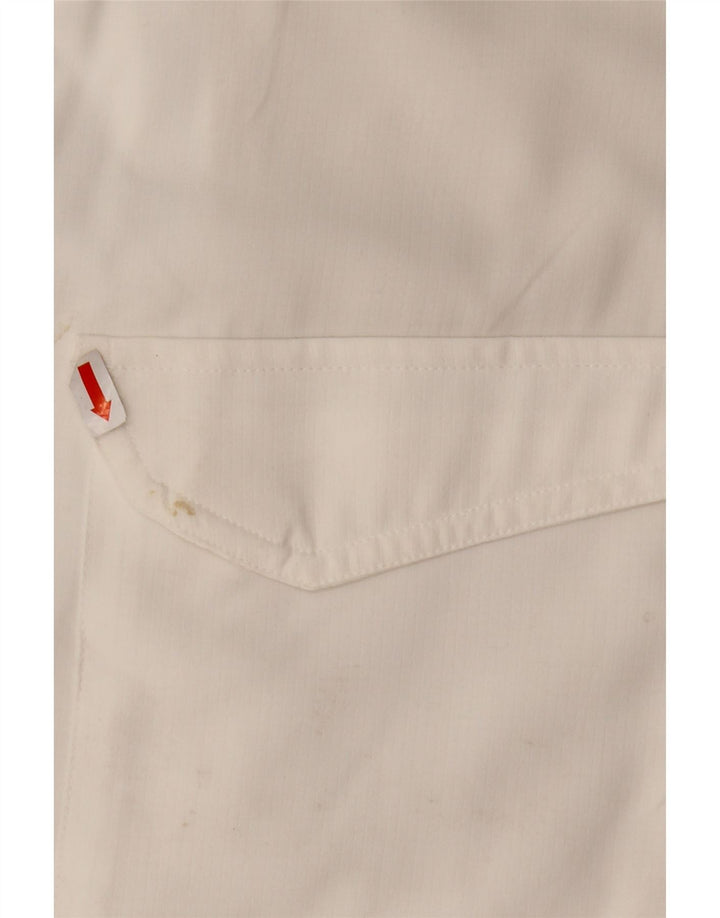 Cămașă cu mânecă scurtă pentru bărbați EDDIE BAUER, poliester alb XL