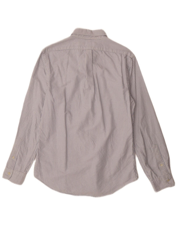 Polo Ralph Lauren Camicia slim fit da uomo in cotone gessato blu medio